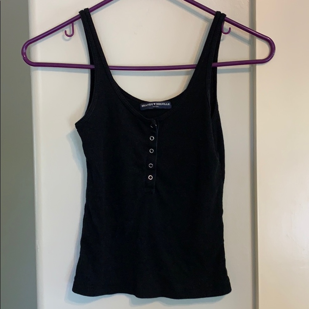 Black tank top